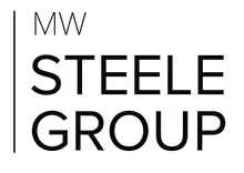 MW Steele Group logo with black text on transparent background